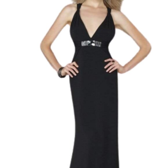 La Femme Dresses & Skirts - NWT La Femme 14180 Chiffon  Prom Dress Black Size 8
